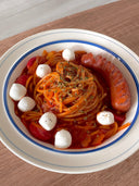 Hearty Vegan Tomato Pasta with Plant-Based Sausage & Mozzarella 🍝
