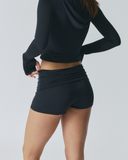 Solid Slim Pants | Black