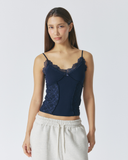 Spring Lace Sleeveless | Navy