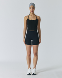 Back Slit Long Sleeveless | Black