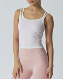 Tangle Double Layer Tank Set | Blush