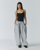 Balloon Wide String Pants | Light Gray