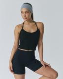 Back Slit Long Sleeveless | Black