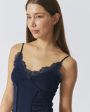 Spring Lace Sleeveless | Navy