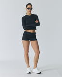 Solid Slim Pants | Black