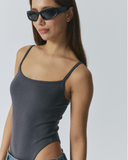 Bare Bodysuit | Charcoal Gray