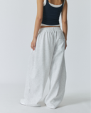 Balloon Wide String Pants | Cream